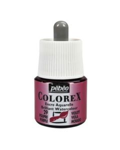 Pebeo Colorex Watercolour Inks - Bottle of 45 ML - Purple (029)