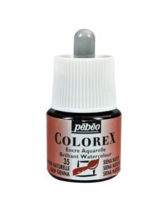 Pebeo Colorex Watercolour Inks - Bottle of 45 ML - Raw Sienna (035)