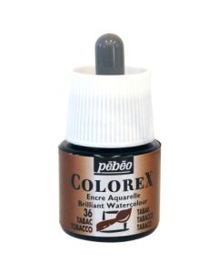 Pebeo Colorex Watercolour Inks - Bottle of 45 ML - Tobacco (036)