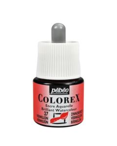 Pebeo Colorex Watercolour Inks - Bottle of 45 ML - Vermilion (037)