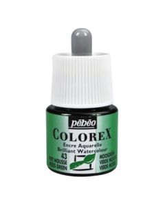 Pebeo Colorex Watercolour Inks - Bottle of 45 ML - Moss Green (043)