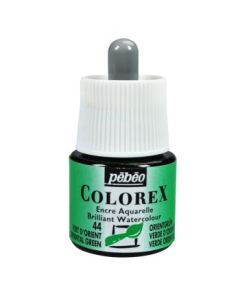 Pebeo Colorex Watercolour Inks - Bottle of 45 ML - Oriental Green (044)