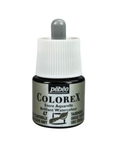 Pebeo Colorex Watercolour Inks - Bottle of 45 ML - Turtle Dove Grey (047)