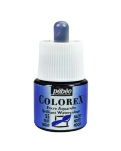 Pebeo Colorex Watercolour Inks - Bottle of 45 ML - Night (055)