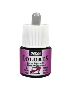 Pebeo Colorex Watercolour Inks - Bottle of 45 ML - Plum (057)