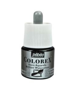 Pebeo Colorex Watercolour Inks - Bottle of 45 ML - Trichromatic Black (061)