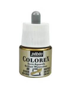 Pebeo Colorex Watercolour Inks - Bottle of 45 ML - Rich Gold (049)