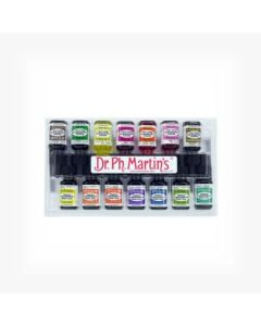 Dr. Ph. Martin's Radiant CONCENTRATED Water Color Paint - 14X15 ml Bottles - Set C