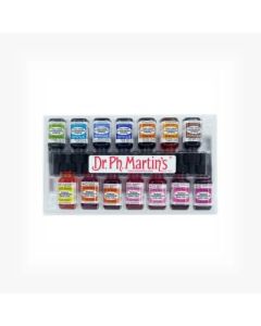 Dr. Ph. Martin's Radiant CONCENTRATED Water Color Paint - 14X15 ml Bottles - Set D