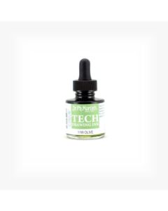 Dr. Ph. Martin's TECH Drawing Ink - 30 ml Bottle - Olive Green (11W)