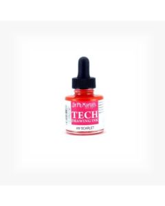 Dr. Ph. Martin's TECH Drawing Ink - 30 ml Bottle - Scarlet (4W)