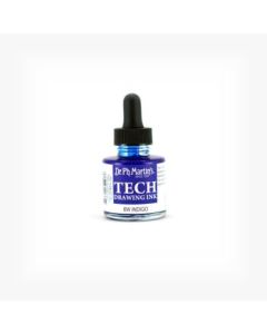 Dr. Ph. Martin's TECH Drawing Ink - 30 ml Bottle - Indigo (8W)