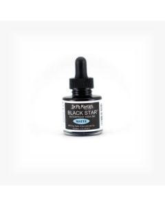 Dr. Ph. Martin's BLACK STAR MATTE Waterproof India Ink - 30 ml Bottle