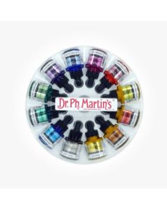 Dr. Ph. Martin's Iridescent Calligraphy Colors - 12 x 30 ml Bottles - Set 2