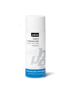 Pebeo Extra Fine Artist Acrylics Auxiliaries - Solvent Based Matt Varnish for Acrylic Colours - 400 ml spray