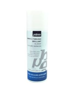 Pebeo Extra Fine Artist Acrylics Auxiliaries - Solvent Based Gloss Varnish for Acrylic Colours - 200 ml spray