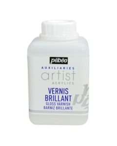 Pebeo Extra Fine Artist Acrylics Auxiliaries - Gloss Varnish - 500 ml bottle