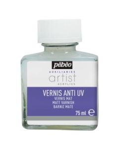 Pebeo Extra Fine Artist Acrylics Auxiliaries - Matt Varnish - 75 ml bottle