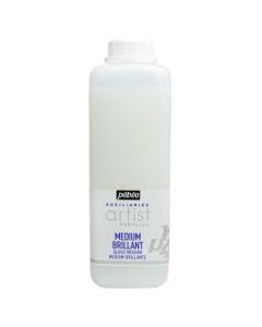 Pebeo Extra Fine Artist Acrylics Auxiliaries -  Medium Brilliant - 1000 ml bottle