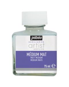 Pebeo Extra Fine Artist Acrylics Auxiliaries -  Matt Medium - 75 ml bottle