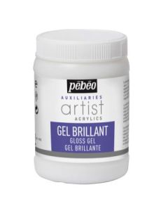 Pebeo Extra Fine Artist Acrylics Auxiliaries -  Gloss Gel - 250 ml jar