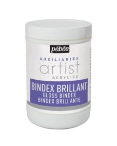 Pebeo Extra Fine Artist Acrylics Auxiliaries - Gloss Bindex - 1000 ml jar