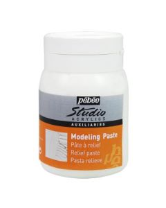 Pebeo Studio Acrylics Auxiliaries - Modeling Paste - Jar of 500 ml