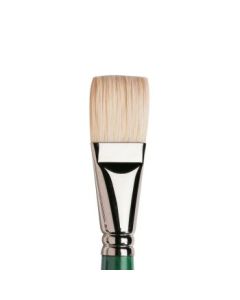 Winsor & Newton Winton Hog Bristle Brush - Flat - Short Handle - Size - 14