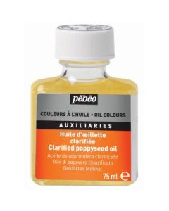 Pebeo Extra Fine Auxiliaries - Clarified Poppyseed Oil - 75 ml bottle