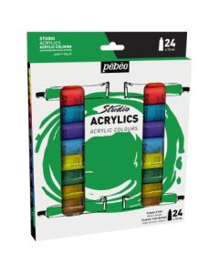 Pebeo Studio Acrylic High Viscosity - Beginners set of 24T12ML