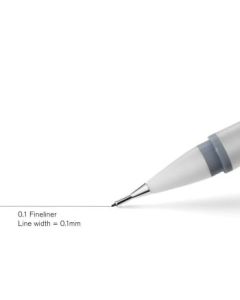 Winsor & Newton Fineliner Cool Grey Fine Point Pen - 0.1 MM