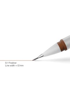 Winsor & Newton Fineliner Sepia Fine Point Pen - 0.1 MM