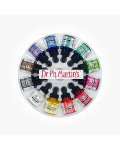 Dr. Ph. Martin's Bombay India Ink - Set 1 - Set of 12 Bottles in 30 ML