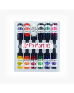 Dr. Ph. Martin's Spectralite Private Collection Liquid Acrylics Paint - 12 x 15 ml Bottles - Set 1