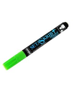 Pebeo SetaSkrib+ Opaque Marker - Bright Green (08) - Broad Tip (4 mm)