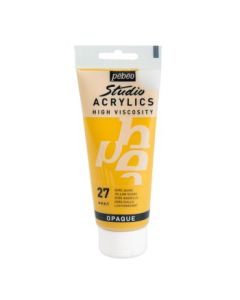 Pebeo High Viscosity Studio Acrylics - Yellow Ochre (27) - Tube of 100 ML