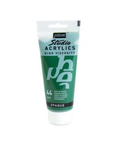 Pebeo High Viscosity Studio Acrylics - Hooker's Green (44) - Tube of 100 ML