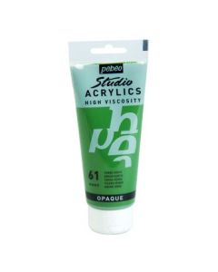 Pebeo High Viscosity Studio Acrylics - Green Earth (61) - Tube of 100 ML