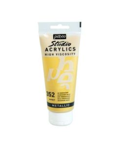 Pebeo High Viscosity Studio Acrylics - Gold (352) - Tube of 100 ML