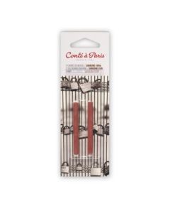 Conte a' Paris Sketching Carres Crayons - Sanguine XVIII - Blister Pack of 2