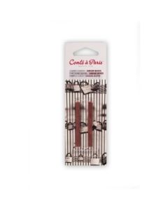 Conte a' Paris Sketching Carres Crayons - Sanguine Medicis - Blister Pack of 2