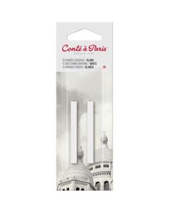 Conte a' Paris Sketching Carres Crayons - White - Blister Pack of 2 - 2B