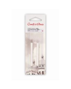 Conte a' Paris Sketching Carres Crayons - White - Blister Pack of 2 - HB