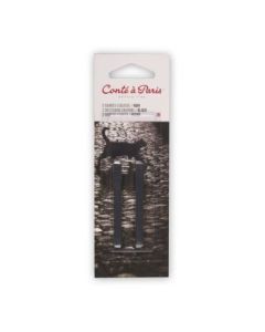 Conte a' Paris Sketching Carres Crayons - Black - Blister Pack of 2 - 2B