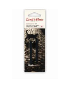 Conte a' Paris Sketching Carres Crayons - Black - Blister Pack of 2 - HB