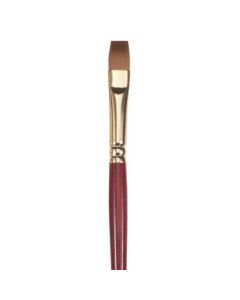 Princeton Series 4050 Heritage Synthetic Sable Brush - Flat Shader - Short Handle - Size: 8