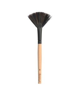 Princeton Series 6400 Catalyst Polytip Synthetic Bristle Brush - Fan - Long Handle - Size: 3