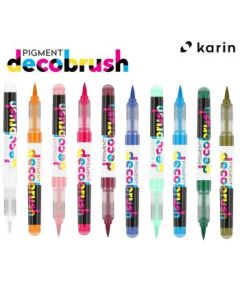 Karin Pigment DecoBrush Acrylic Marker - Brush Tip