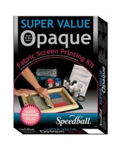 Speedball Opaque Fabric Screen Printing Ink - Starter Set of 6 Jars x 118 ml