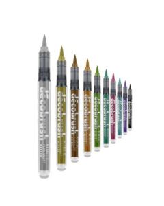 Karin DecoBrush Marker - Pigment Based - Brush Tip - Metallic Marker